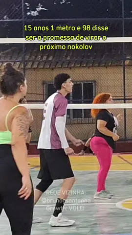 15 anos com essa altura vira jogador fácil  Cupom Growth: VOLEI  #volei #volley #voleibo #volleyball #volleyballworld 