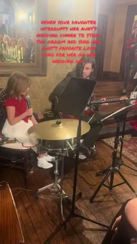 Penny always said she wanted me to sing at her wedding and though I was not able to, this little angel stole the show and I could not be more proud of her. Congratulations to Penny and TJ. Hope my sister is ok with me staying just an understudy for this sweet babe from now on. #proudmom #happysister #musicalfamily 