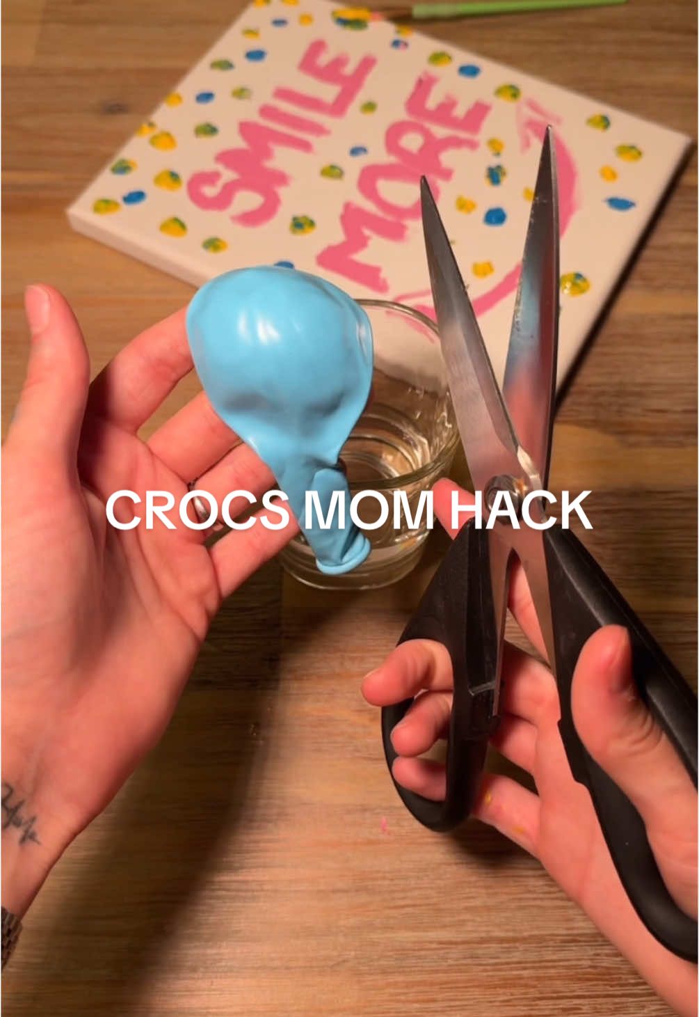 Shrinking crocs mom hack! #shrinking #crocs #momhack #MomsofTikTok #babiesontiktok #parentsoftiktok #babiesoftiktok #momtips #babyhack #momlife 