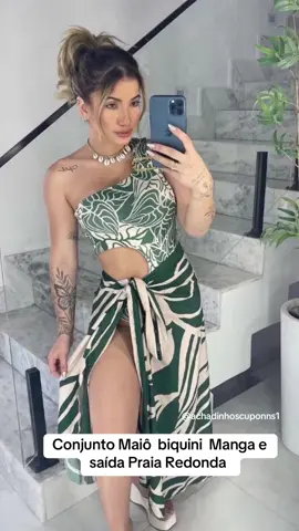 KIT MAIÔ NULA MANGA FORRADO DETALHE ALCA COM BOJO + PAREO REDONDA SAIDA DE PRAIA MESMA ESTAMPA.  Kit acompanha: Maio Nula Manga+ Pareô Redonda. >> Lindo Maiô/Body confeccionado em Suplex digital de ótima qualidade com bojo e Forrado fio duplo, detalhe quadrado na Alca. >> Saída/Saia Pareô, Sedinha Premium digital, sendo a mesma estampa do maiô. >> Maiô Malha encorpada que não fica transparente. >> Com cores super vivas, não desbota após a lavagem >> Com bojo e Forrado. #mod #praia #maiô #dicas #shopee #foryoupage❤️❤️ 