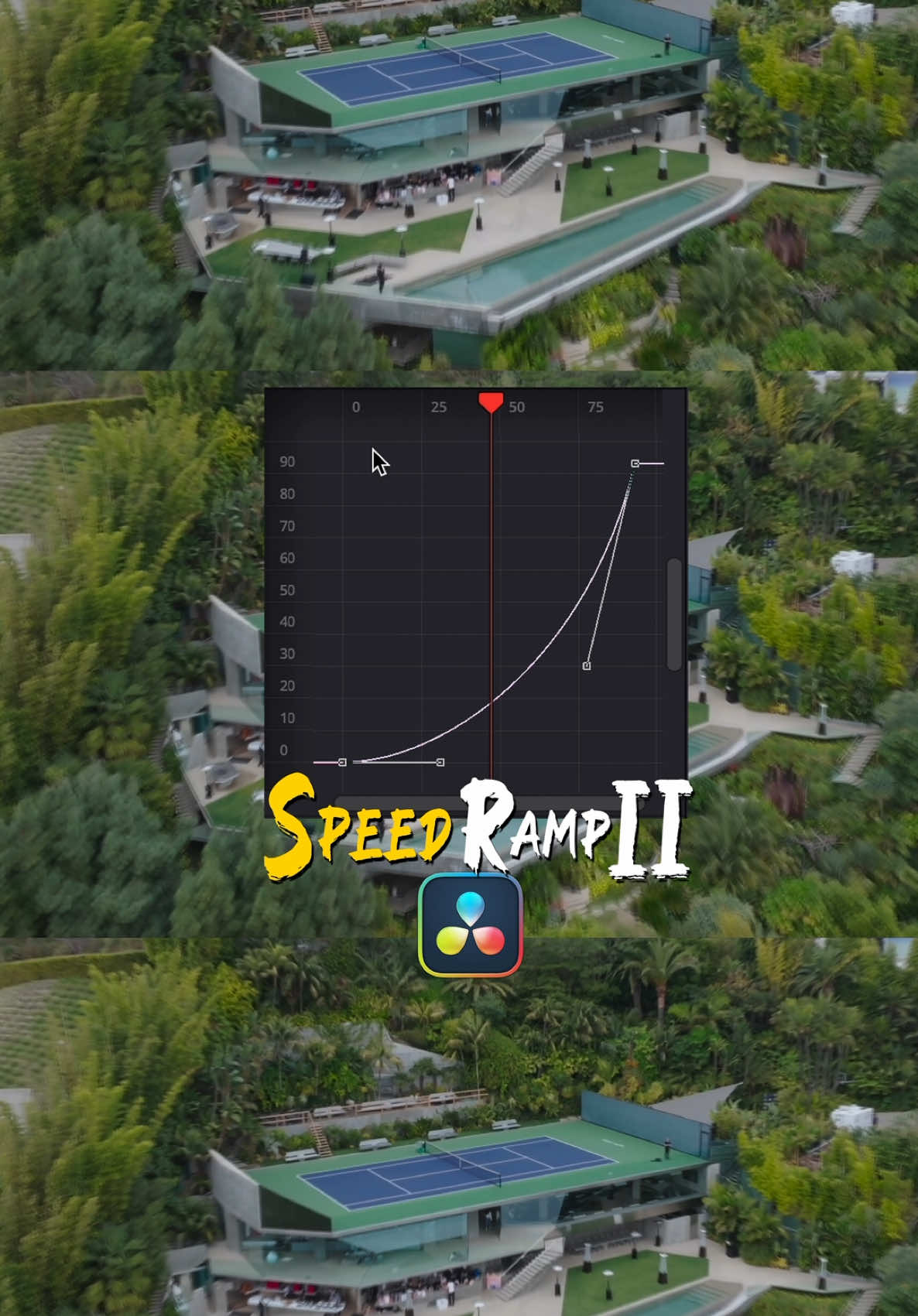 Advanced speed ramp in DaVinci Resolve 