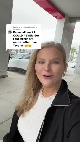Replying to @huntfordchrysler is Ford better than Toyota? Only in The Upside Down. #toyota #ford #cartok #beef #dealership 