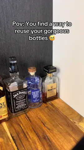 They look soo good🥰 #lamp #homedecor #DIY #bottlelamp 