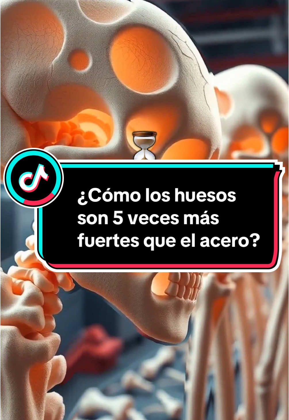 ¿Cómo pueden los huesos ser cinco veces más fuertes que el acero? Te cuento la ciencia detrás de nuestro cuerpo en 60 segundos. Biología y anatomía del cuerpo humano en un minuto. #huesos #anatomy #biology #cuerpohumano #cienciaentiktok #learnwithtiktok #cosasquenosabias #pontetrucha 