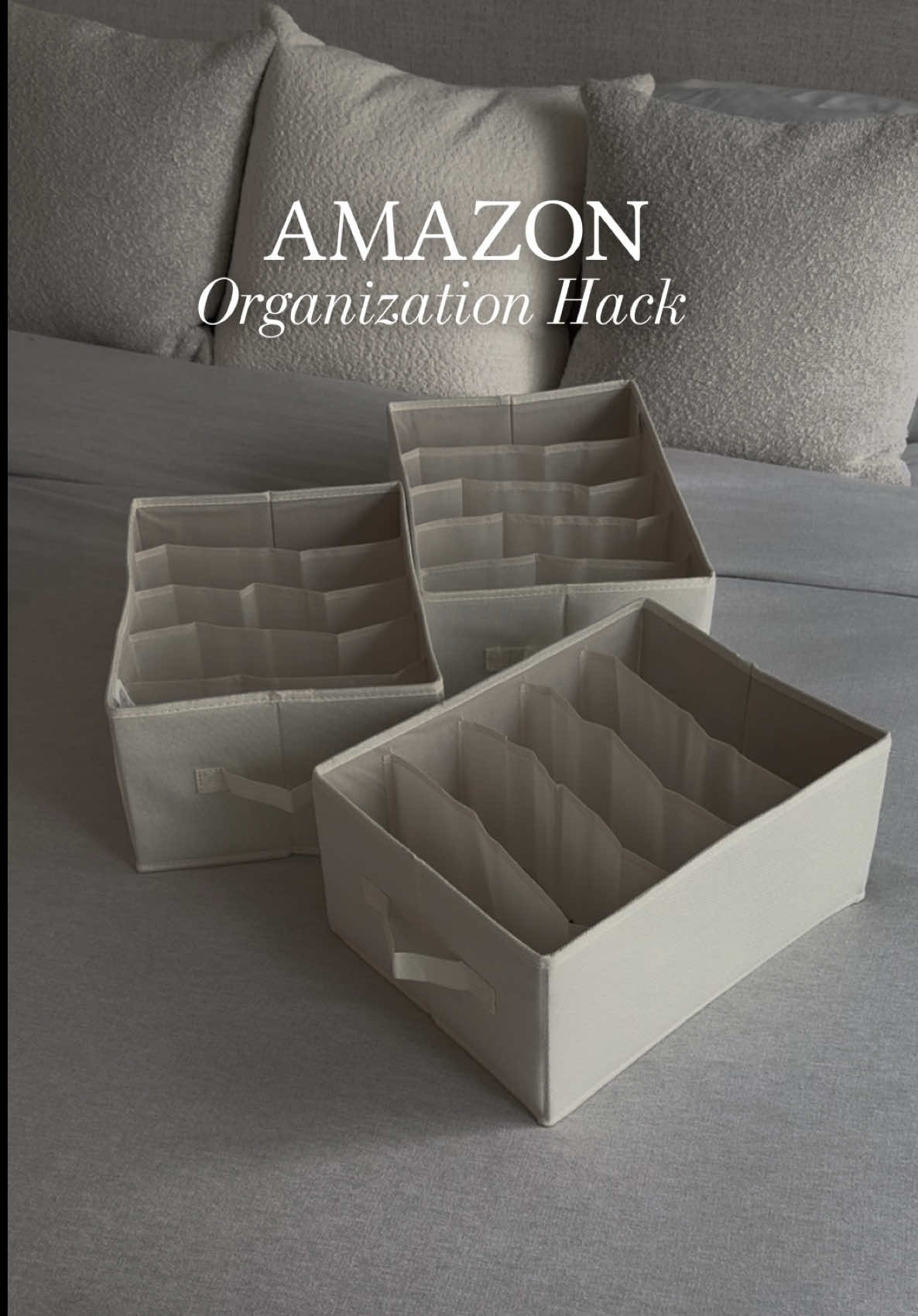 Link in bio 🔗These storage bins are game-changers for organizing sweaters, jeans, gym outfits, and more. 🧺 With built-in dividers, you can keep your clothes mess-free, double your space, and reduce clutter in no time! 🙌🏼#closetorganization #organizationhacks #amazonfinds #homeorganizing #amazonmusthaves #organization #closethacks #amazonhome #creatorsearchinsights 