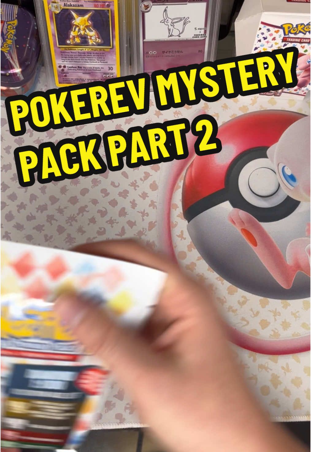 OPENING 6 POKEREV mystery packs and we got something awesome! (Part 2/3). #pokerev #pokemon #mysterybox #tcg #pack #gold #lucky #mystery #fossil 