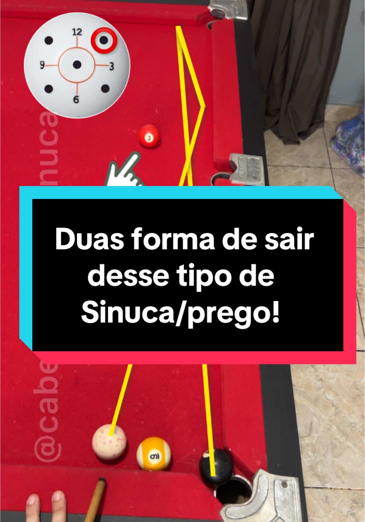 Cuida minino! Hj o vídeo é duas formas de sair desse tipo de sinuca cuida heheheh