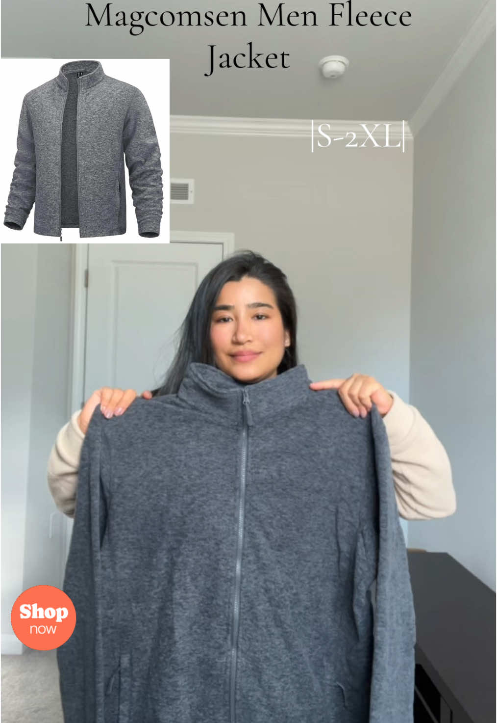 MAGCOMSEN Men Fleece Jacket #fleecejacket #menclothing #jacket #fyp #foryoupage 