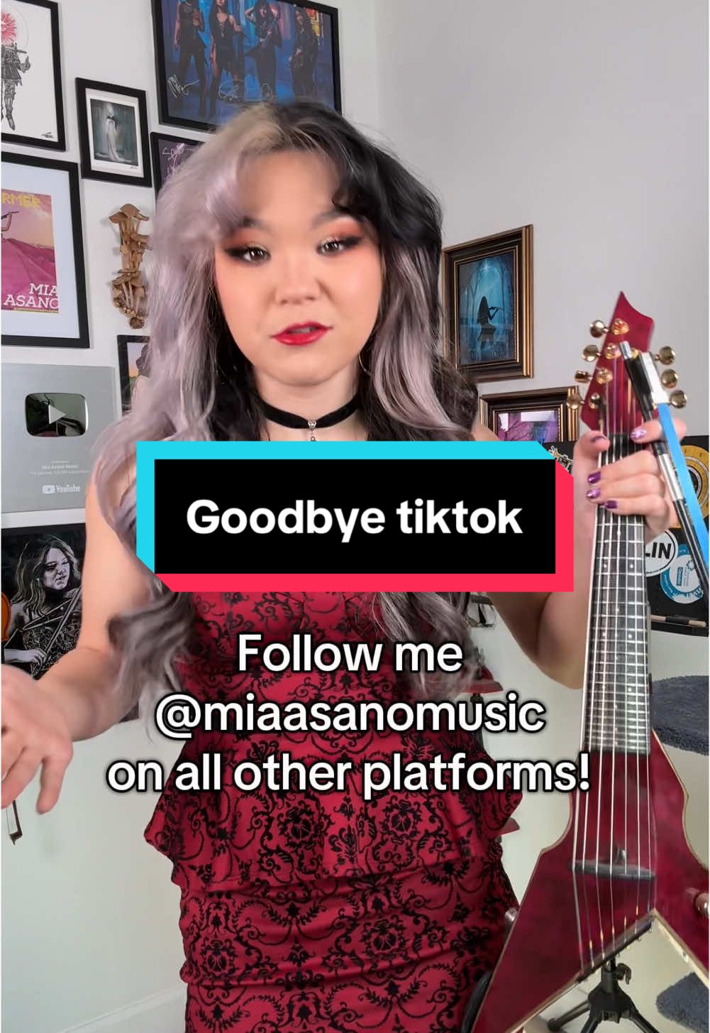 Follow me on other apps before this one gets banned :(  @miaasanomusic 