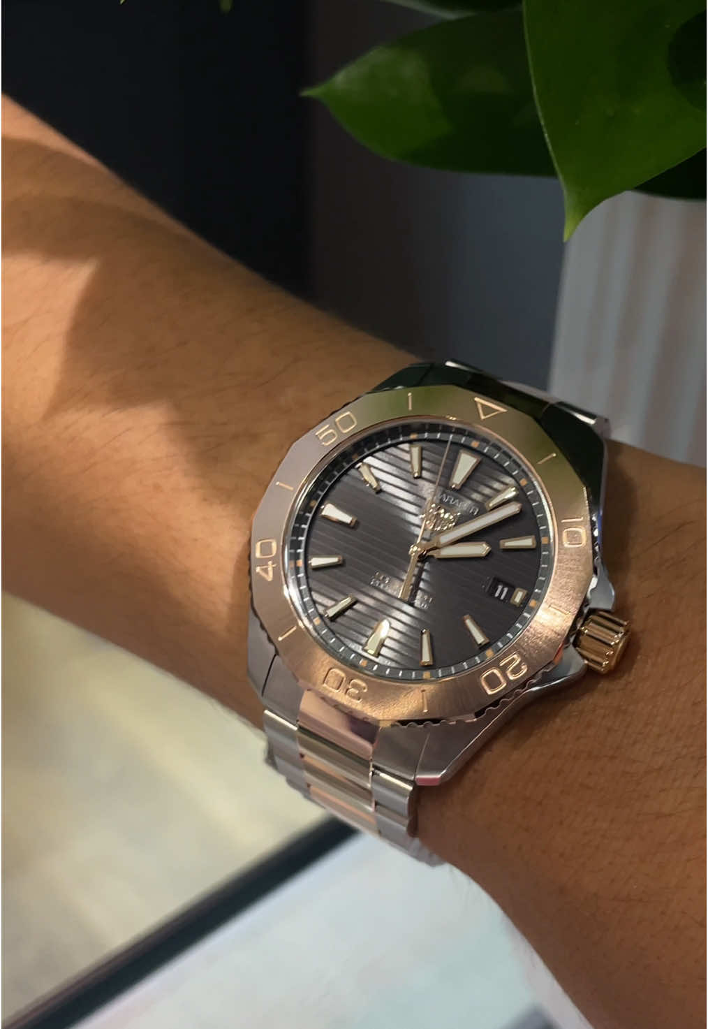 New TAG Heuer Aquaracer Solargraph Two-Tone #tagheuer #f1 #luxurylife 