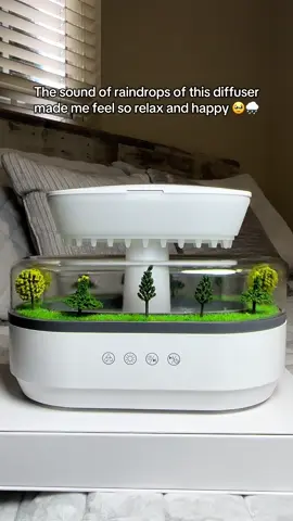 Do you want to feel very relaxed and happy? 🥹 #diffuser #humidifier #roomdecor #homedecor #relax #StressRelief #rain #nature This diffuser is the perfect gift for everyone, it can make you feel so relax and happy, thanks to the raindrops sound 🥹🌧️