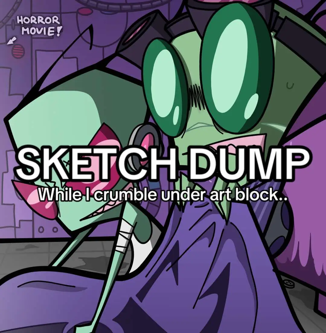 Another art dump even though I JUST posted one..GRRR PRETEND ITS DA SAME ONE‼️‼️‼️‼️‼️‼️ I dunno if I’ll be able to finish any animations b4 January 19th soooo I might make one last post on here about potentially moving platforms then start posting elsewhere if the ban comes through XP #invaderzim #jhonenvasquez #nickelodeon #invadertok #iz #zim #gir #dib #dibmembrane #tak #invadertak #oc #originalcharacter #fyp #foryou #foryoupage 