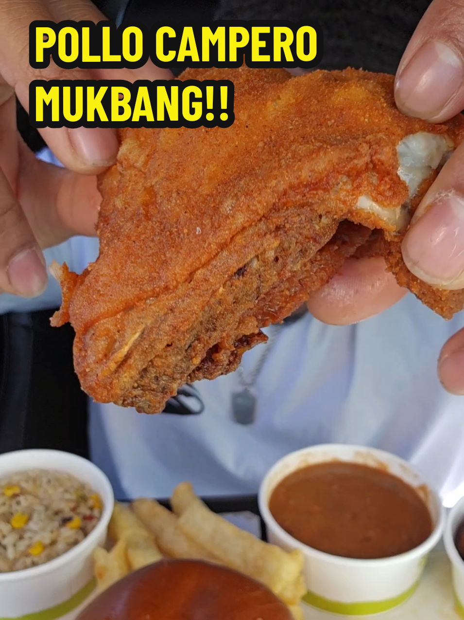 Fried Chicken Mukbang! #foodreview #foodcritic #friedchicken #mukbang #asmr #fyp 