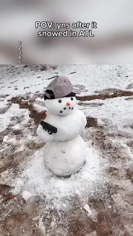 Atlanta Snow #atl #atlanta #yn #yns #snow #snowman #fyp #trending 