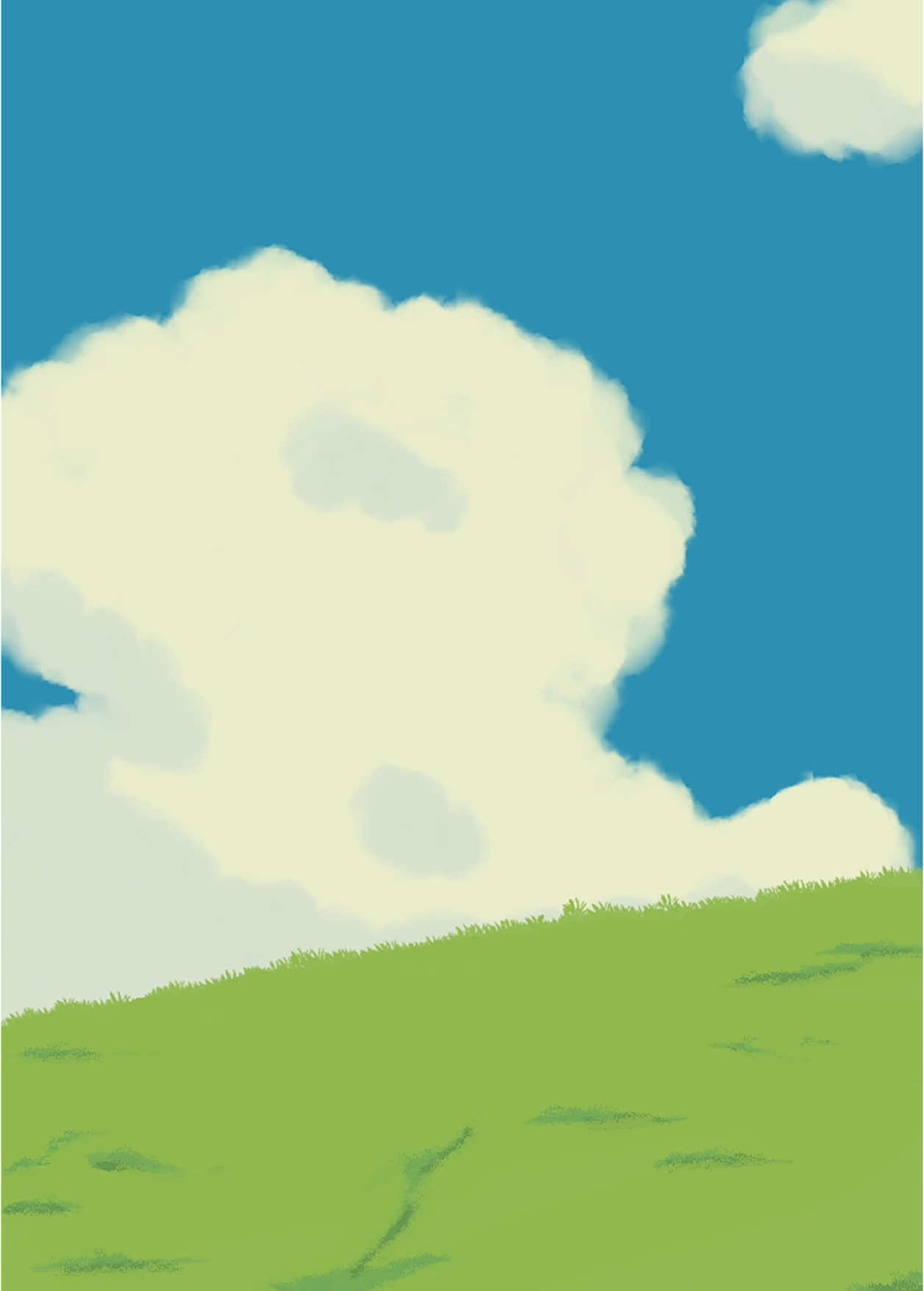 Take a breather in the middle of your scrolling ☁️🌬️ #break #breather #breath #window #procreate #animation #clouds #sky #landscape #peace #practice #nature #digitalart 