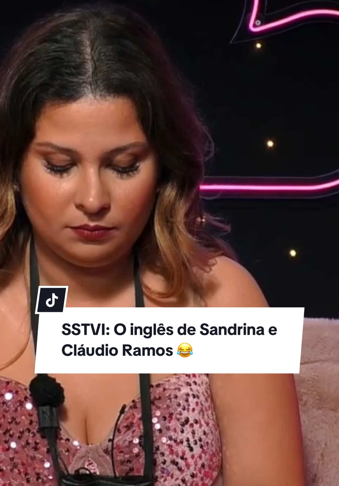 A Sandrina ainda agora chegou à casa e isto já começou assim 😂 O inglês da Cláudio Ramos e de Sandrina não deixa ninguém indiferente  #sstvi 