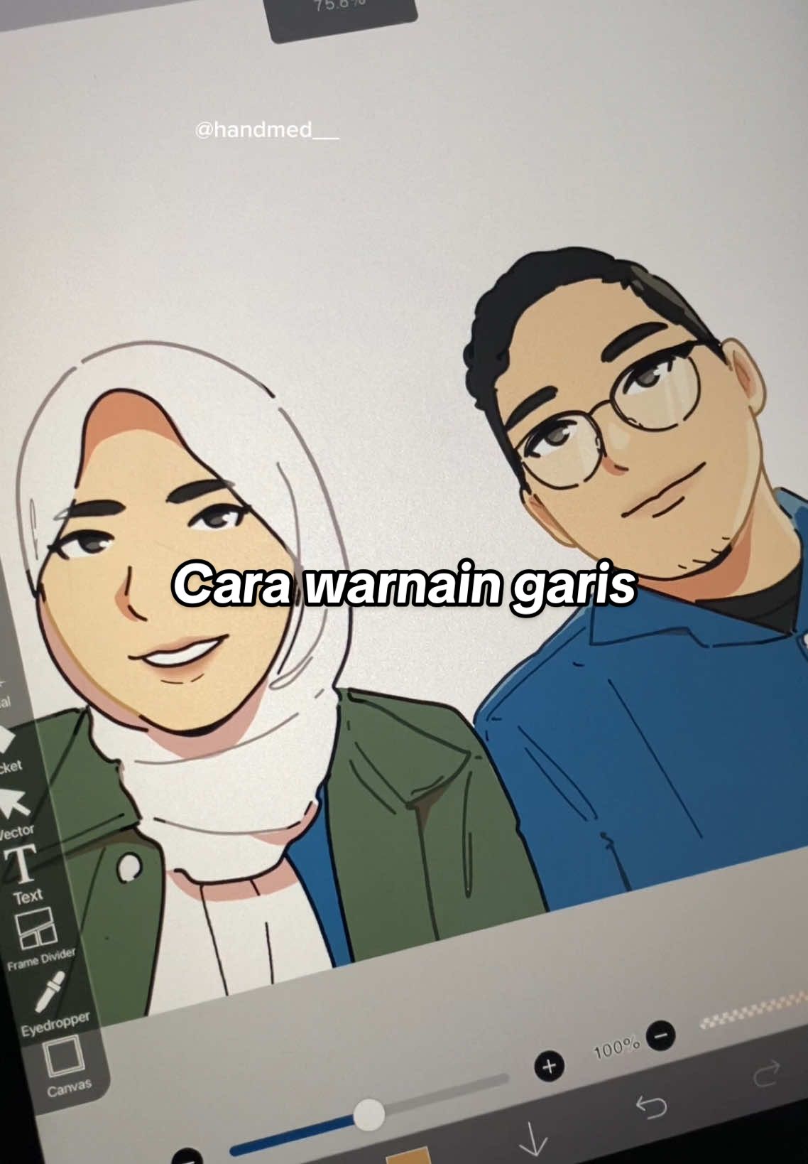 Cara warnain garis di ibis paint. #ibispaintx #tutorials 