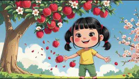 Truyện: Cây Táo #giáoducmamnon #giaovienmamnon #yeunghe #congngheAI #xuhuongtiktok #nhatre 