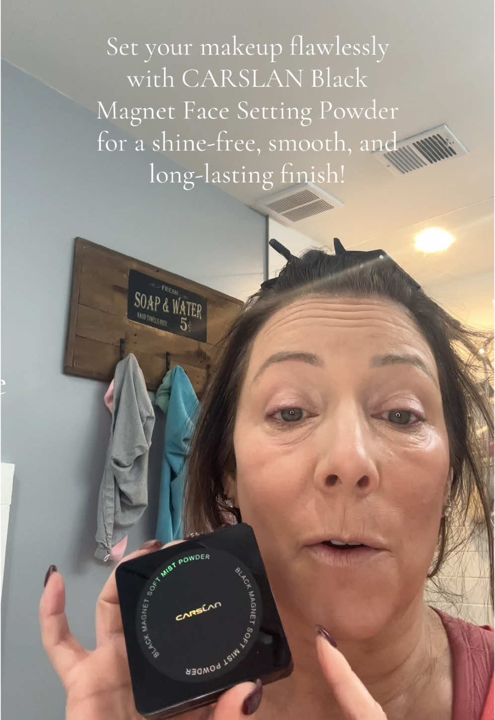 CARSLAN Black Magnet Face Setting Powder for Flawless look. @carslan_us #carslanpowder #CapCut  #SettingPowder #FlawlessFinish #MakeupEssentials #LongLastingMakeup #FacePowder #ShineFreeSkin #BeautyProducts #MakeupHacks