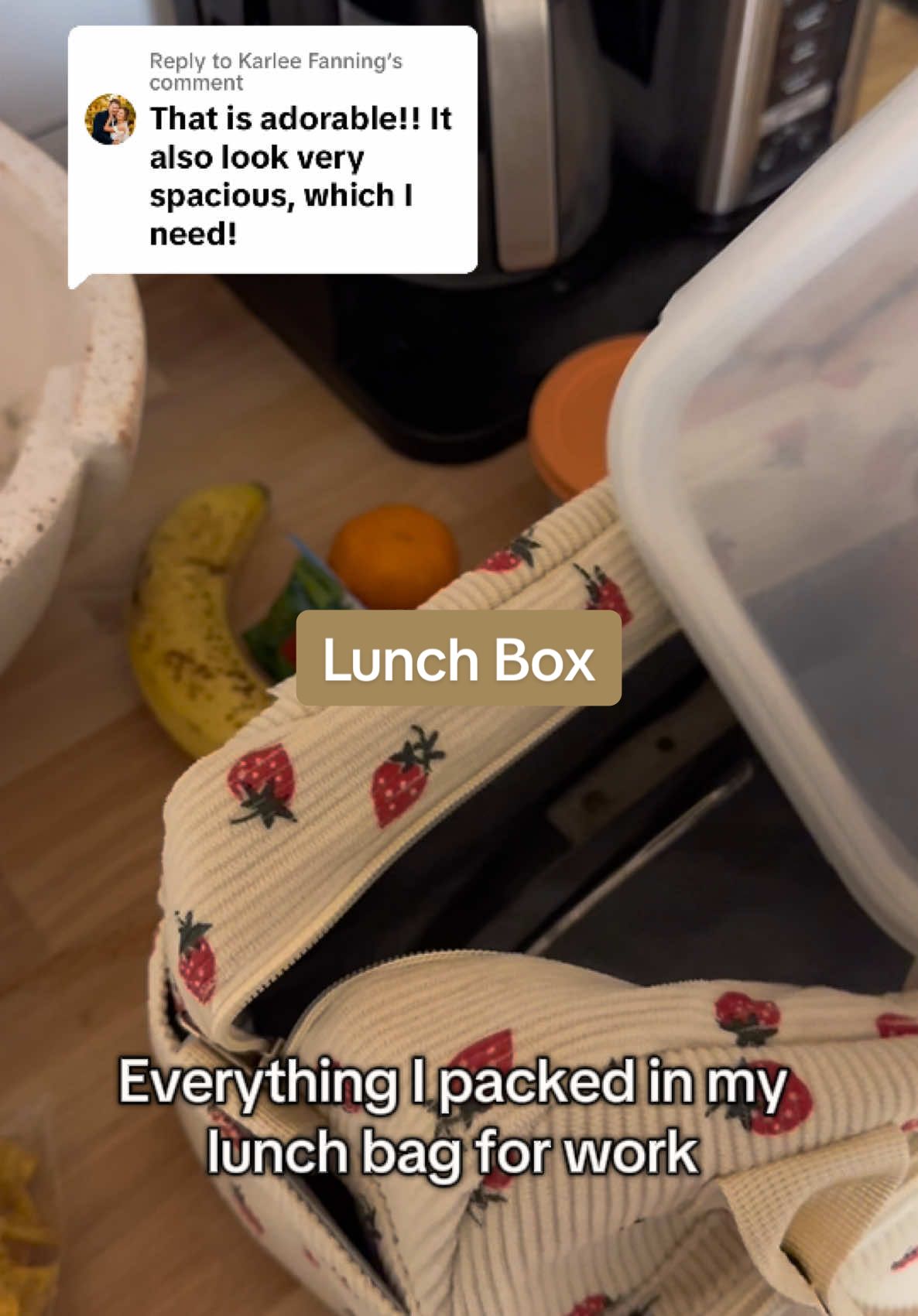 Replying to @Karlee Fanning so spacious! Plenty of room for lunch + snacks #lunchbag #lunchboxideas #lunchbags #lunchtime #cutelunchbox 