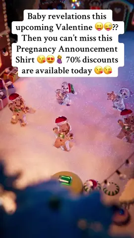 Baby revelations this upcoming Valentine 😝😜?? Then you can’t miss this Pregnancy Announcement Shirt 😘😍🤰 70% discounts are available today 😘😘
