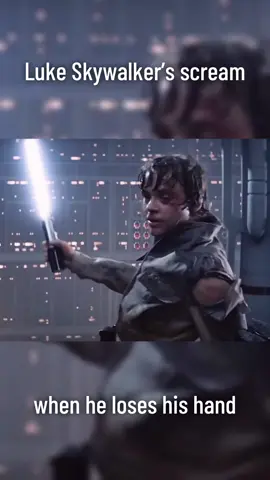 Luke Skywalker’s scream when he loses his hand on Cloud City is so satisfying. #movie #lukeskywalker #starwars #fyp 