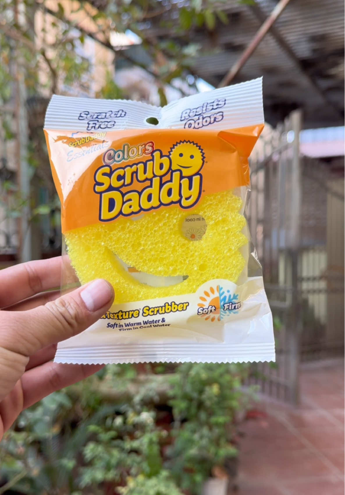 Miếng bọt biển mặt cười Scrub Daddy Essentials mỏng dùng vừa tay tạo bọt nhiều làm sạch tốt #miengbotbienruabat #miengbotbien #scrubdaddy #datnhacua 
