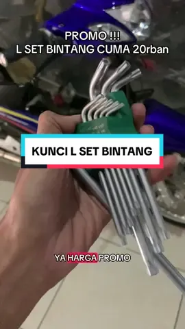 Kunci L Bintang Set 9 pcs Hexagonal T10-T50 Tamper Panjang Hex Torx Wrench #mio200cc #propermio #fypシ゚viral #tools 