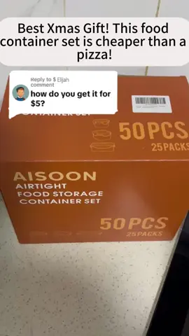 50 Pcs food storage containers set at an insanely good price! #KitchenHacks #kitchenware #foodstorage  #containers #storage