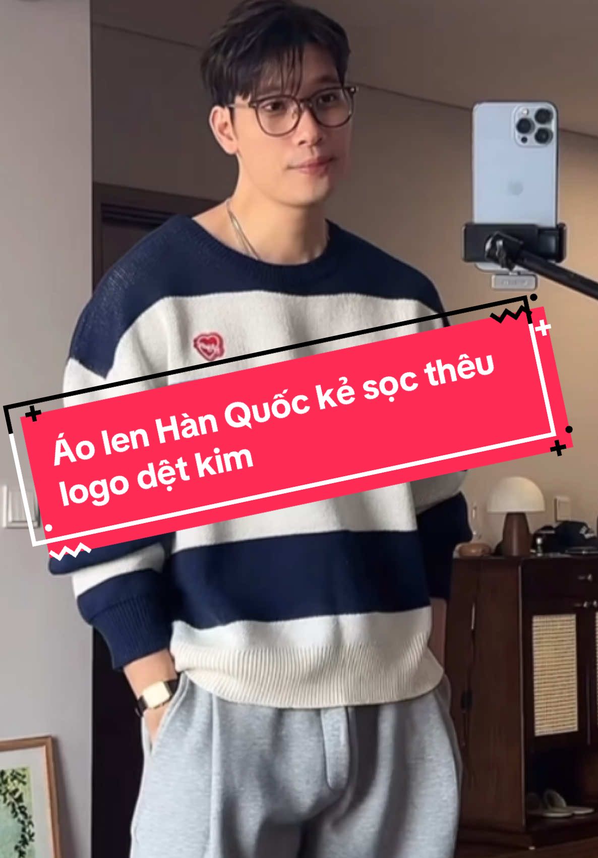 Áo len Hàn Quốc kẻ sọc thêu logo #áo #áolen #áolenHànQuốc #áokẻsọc #áodệtkimthêulogo #thờitrangnam #thờitrangcaocấp #thờitrangtiktok #thờitrang #xuhuong #xuhuongtiktok 