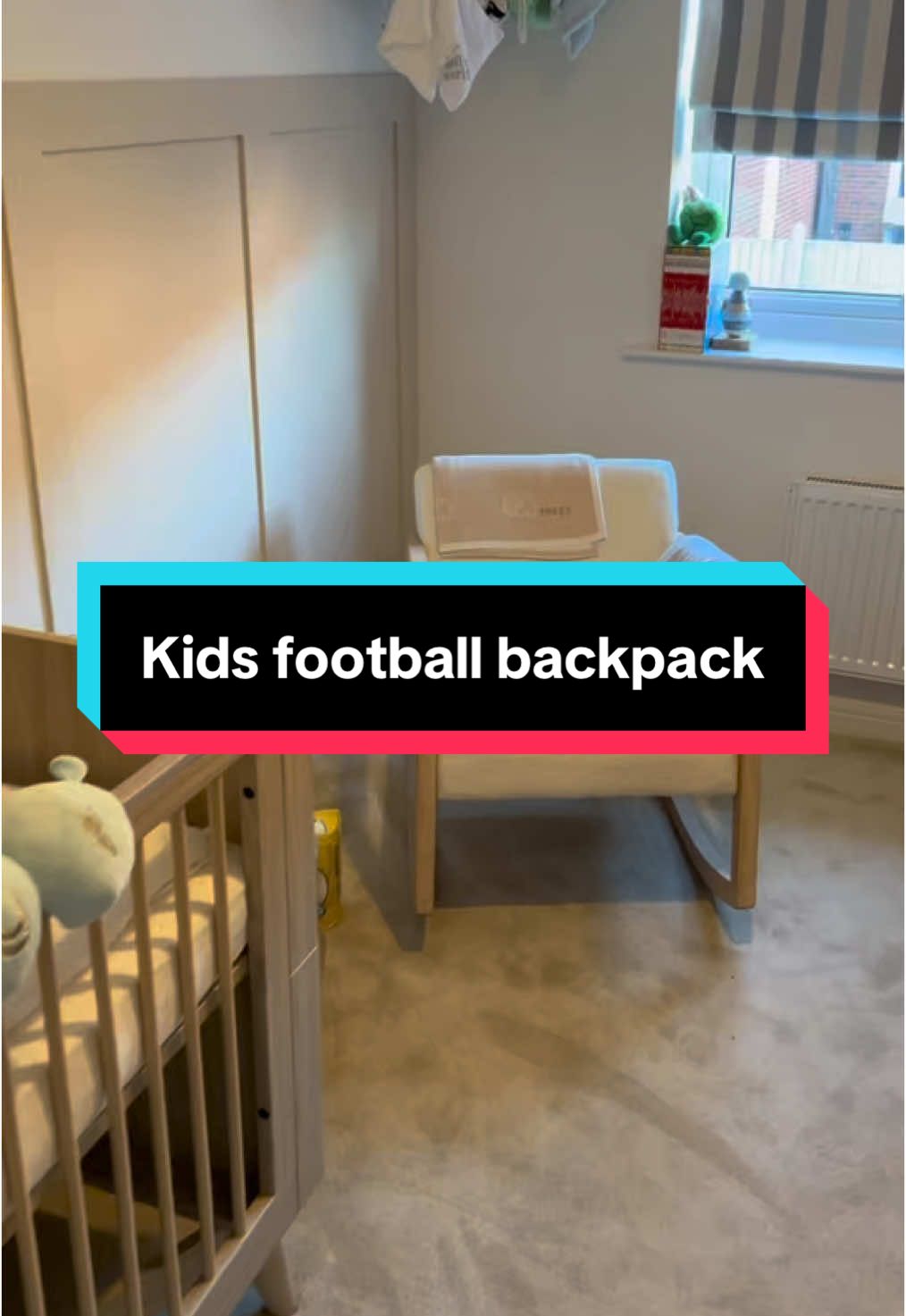 Football backpack and whole set - wish I got them personalised now  #footballbackpack #tiddler #backpackforschool 