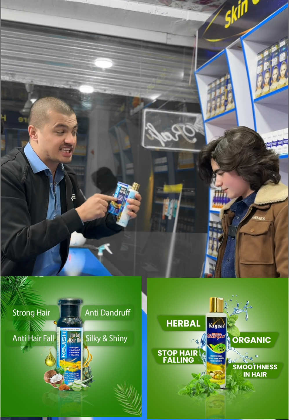 Zahid sami la me kojish shampoo aw oil war kara che wikhta ye zar ghat she✨@Zahid_sami @P R I N C E👑 #kojishcosmetics  Contact # 0306 0919595