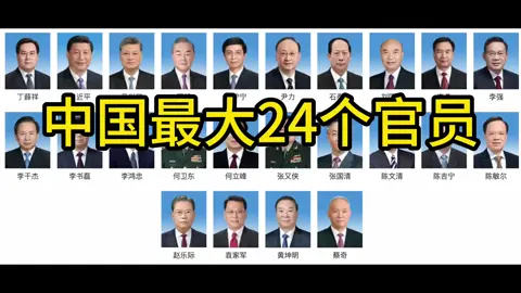 中共权利最大的24个人#习近平 #共产党 #中共 #权利 