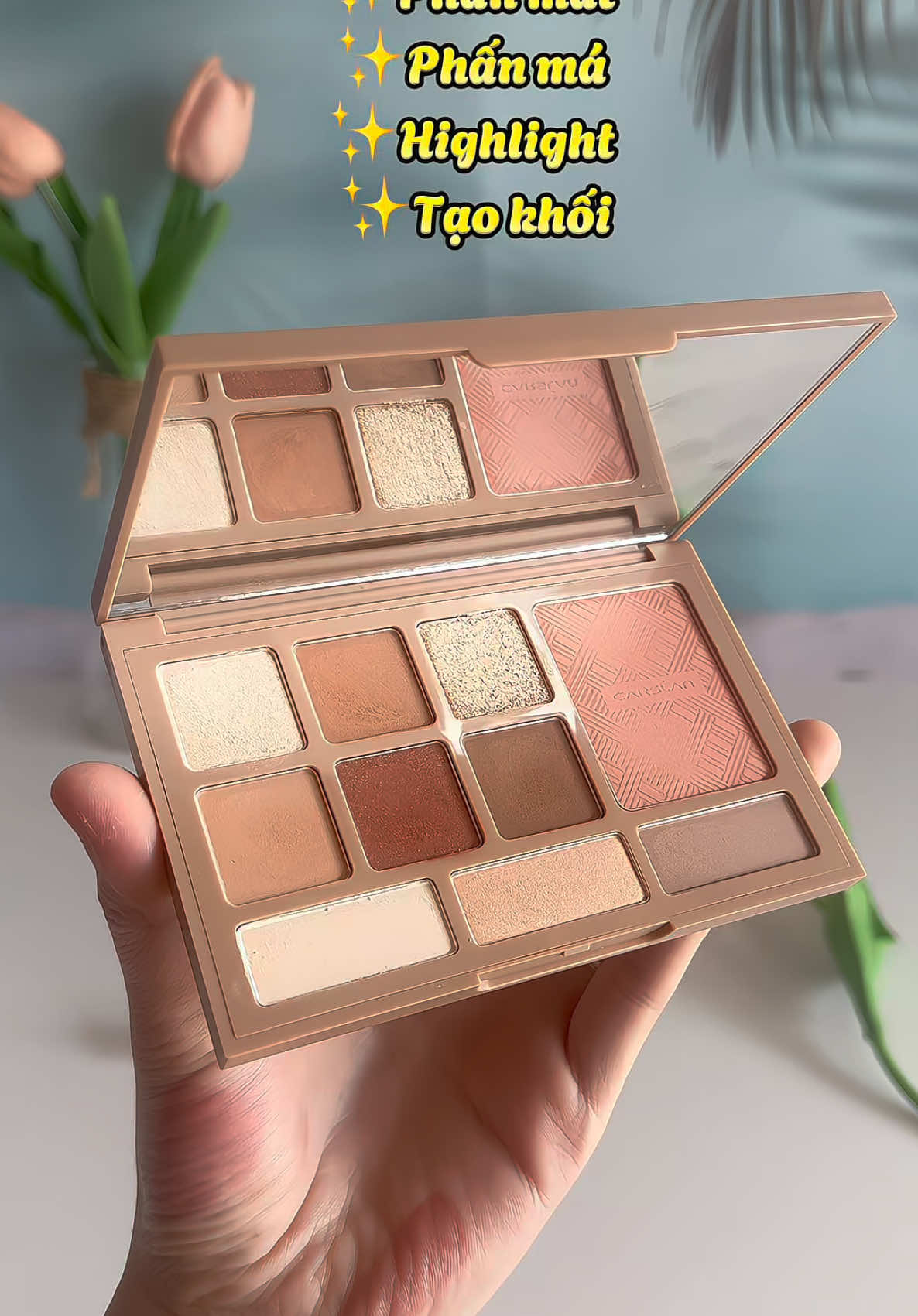 phấn mắt tone Cam xinh xĩu của nhà Carslan #hongugc #xuhuongtiktok #carslan 