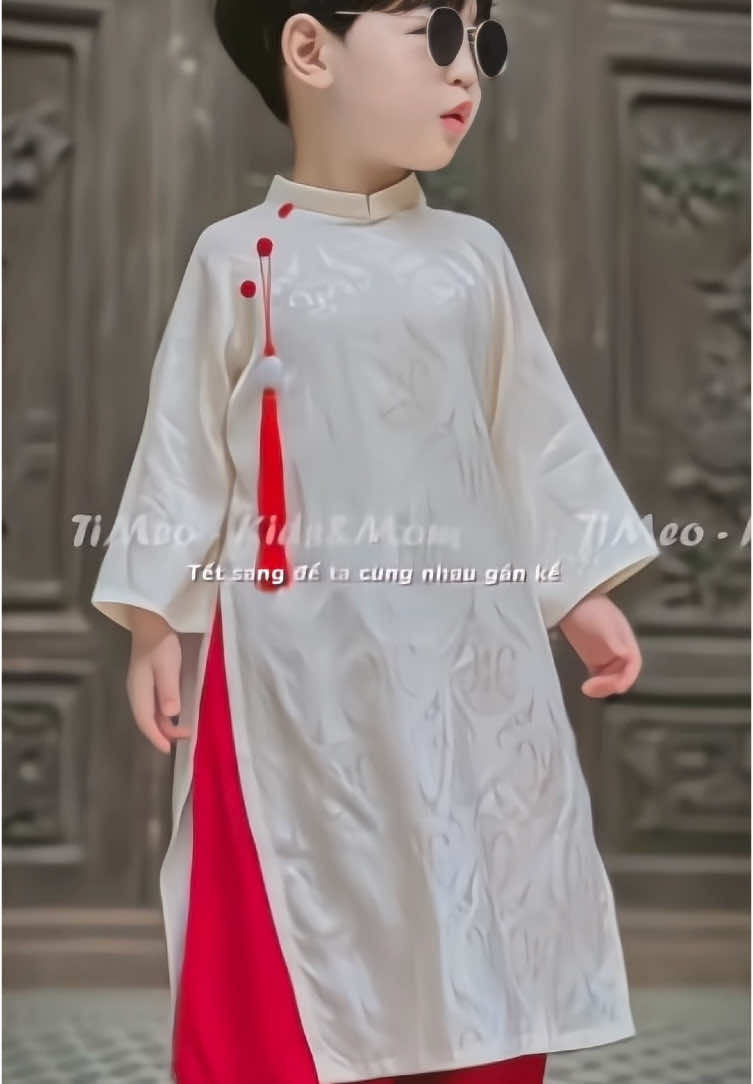 Áo dài tết cho bé trai 🥰🥰🥰 #xuhuong #xuhuongtiktok #thoitrangtreem #aodai #aodaitet #aodaicachtan #aodaichobe #aodaibetrai 
