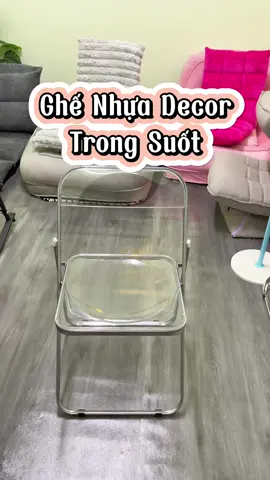 Ghế nhựa trong suốt #ghếdecor #ghetrongsuot #ghegapgon #ghegap 