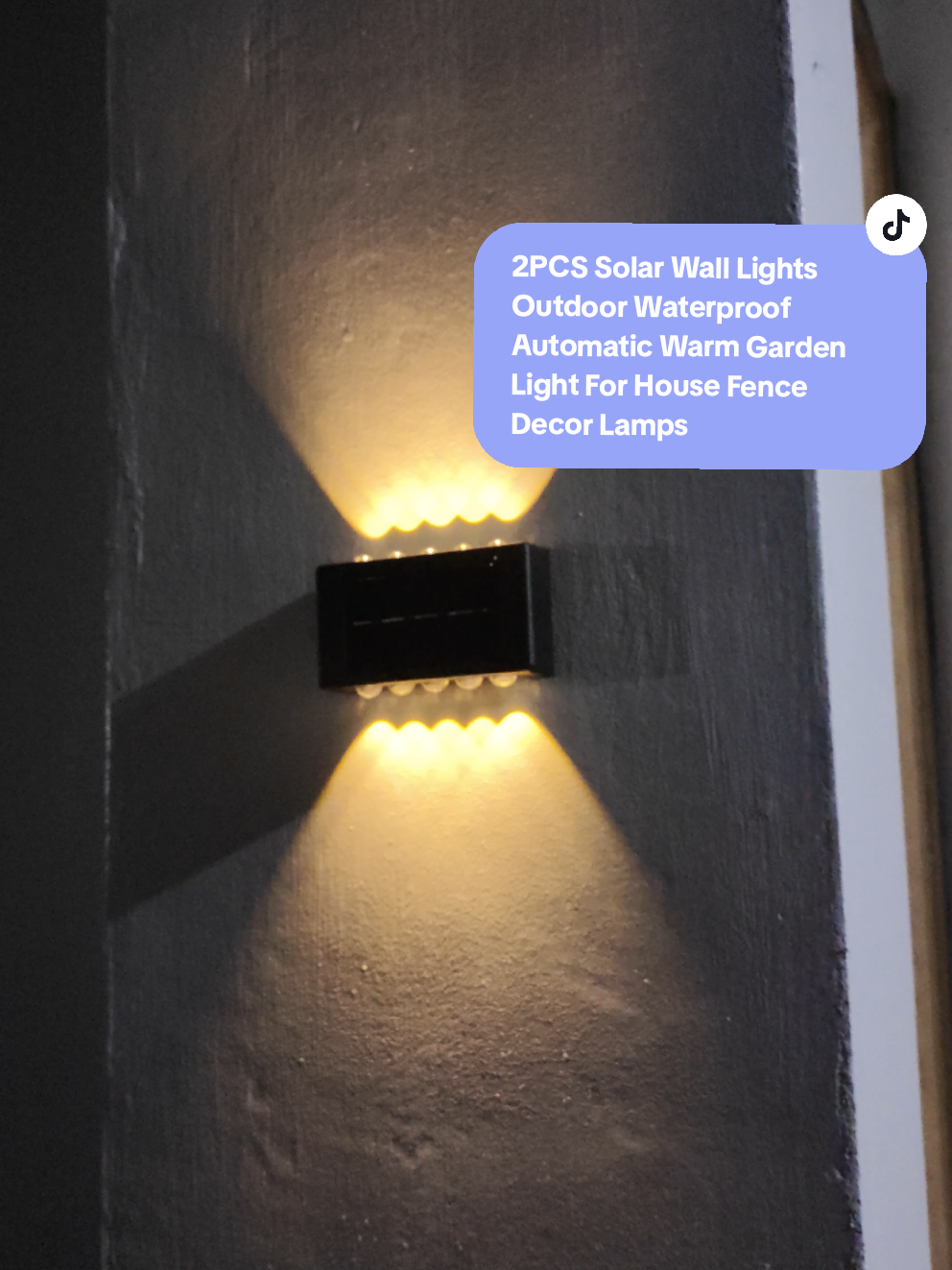 2pcs 300 plus lang  2PCS Solar Wall Lights Outdoor Waterproof Automatic Warm Garden Light For House Fence Decor Lamps #walllight #light #lights #2pcssolarlight #solarlight #solarwalllamp #outdoorlight #walllamp