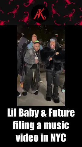 Lil Baby & Future filing a music video in NYC