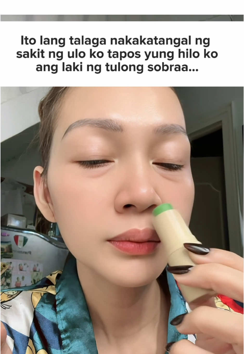 ito lang pala makakatangal mg sakit ng ulo ko🥹 tapos hilo ko totoo ang chismiss ang sarap amoy amuyin! #terrapafe #terrapafebalm #terrapafeherbbalm #headacherelief #vertigo 