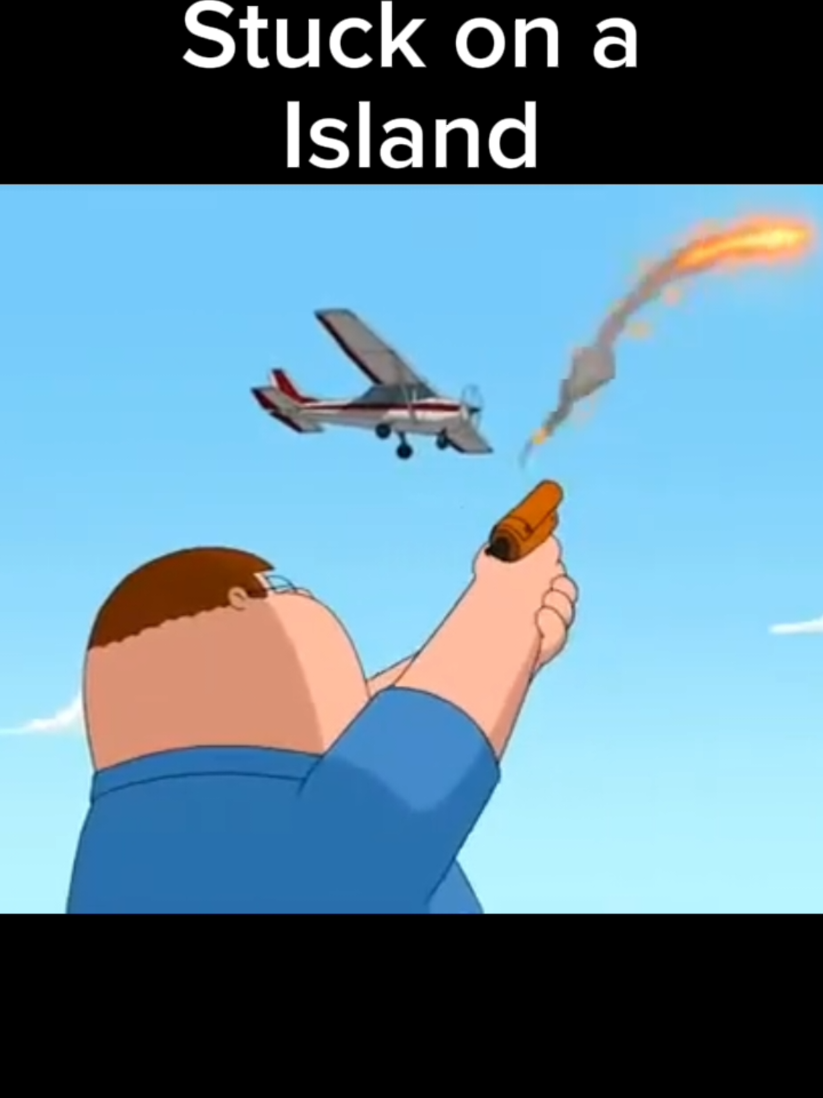 Family guy stuck on a island #familyguy #bestmoments #funny #random #fyp #island #plane #stuck #help 