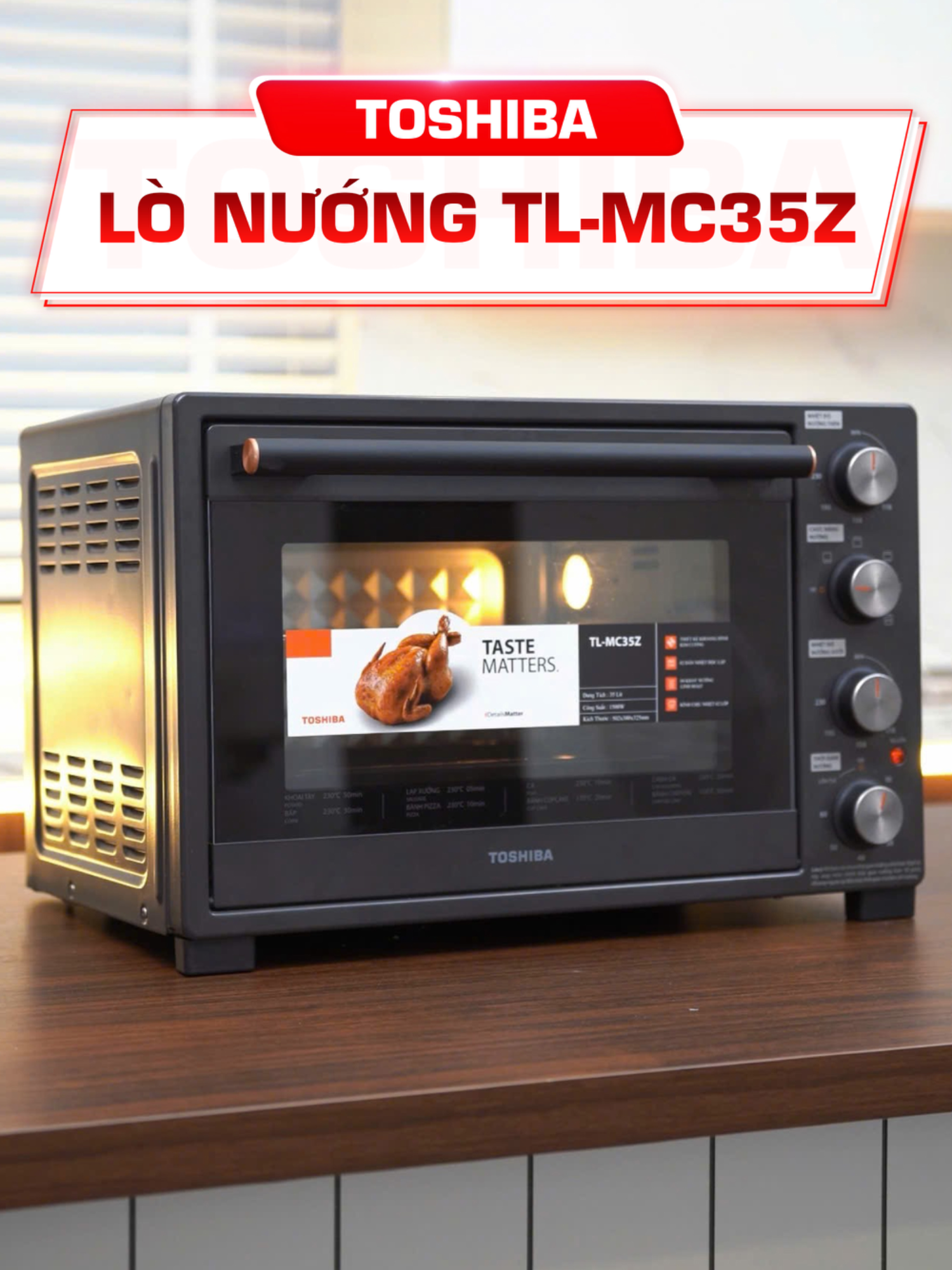 Lò nướng Toshiba TL-MC35Z #toshiba #toshibavietnam #giga #trendingvideo#lonuong