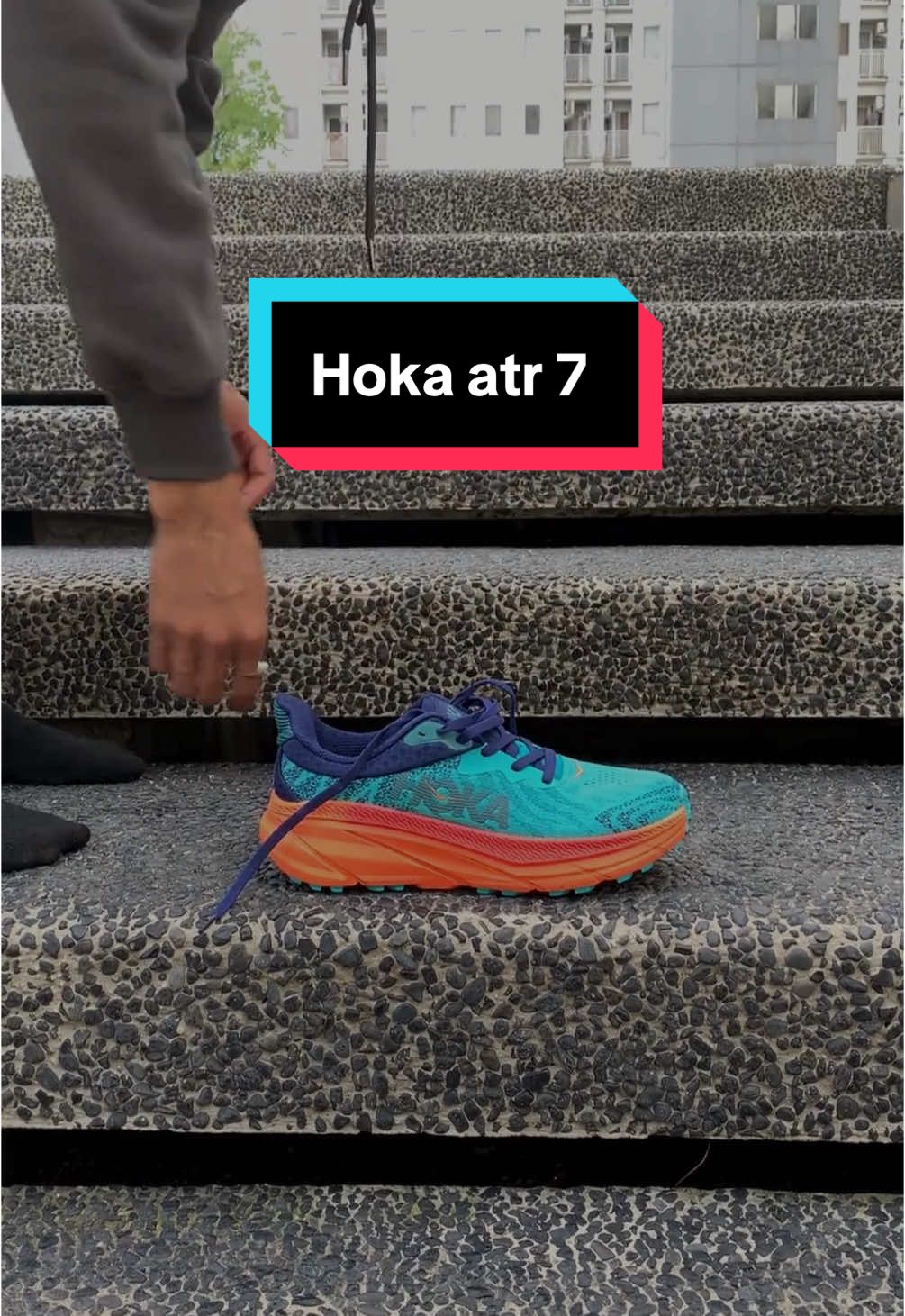 Rekomendasi sepatu trail paling nyaman 😛 #hoka #hokaatr7 #sepaturunning #sepatu 