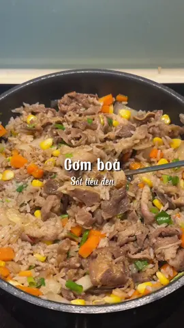 Cơm boà sốt tiêu đen 😍 #viral #khonganthibeo #cơm #nấuăn #chill #mộtmình #cơmnhà 