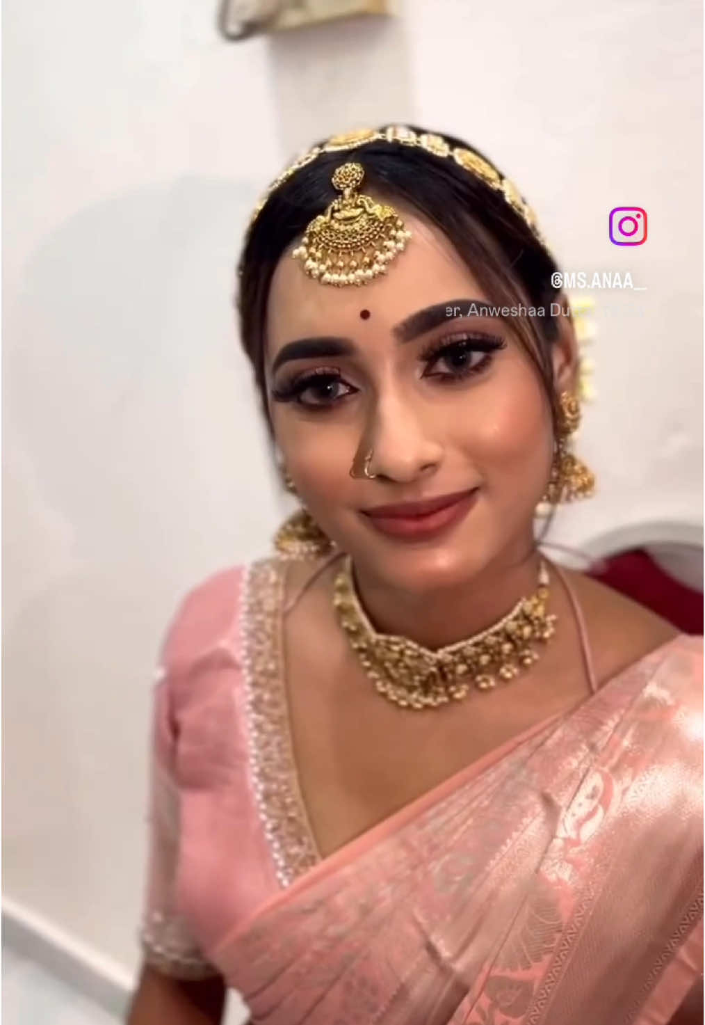 Beautiful  R A M Y  A 🩷 @rramy_a  #msanaa#makeup#indianwedding#southindian  #makuptutorial#jb#mua#southindianfashion#southindianweddings#indianmakeup#bridal#bridalmakeup#fashion#instagood#instafamous#lengha#indianwear#trending#fyp#goals#indianmakeup#makeupartist#muajohor#indianbride#indianweddings#partymakeup#beforeandafter