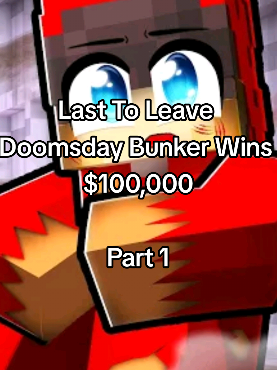Last To Leave Doomsday Bunker Wins $100,000 ( Part 1/5 )  ( Credit: Cash )  #cash#nico#Minecraft#roleplay#fyp 