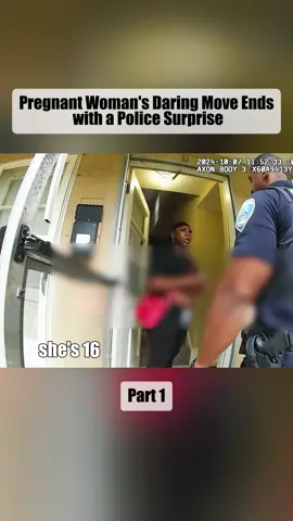 Pregnant woman’s daring move ends with a police surprise Part 1 #cops #copsoftiktok #police #policeofficer #copsontiktok 