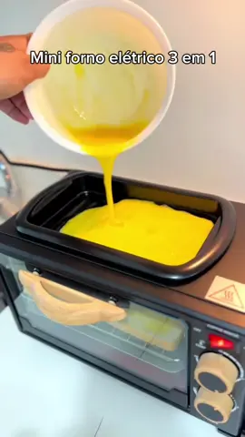 Mini forno elétrico 3 em 1 