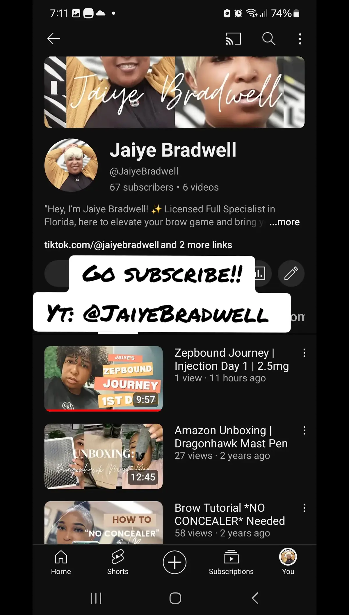 Make sure you're following me over on YouTube, IG and Lemon8! I'm on Fanbase and other apps, too. Just search: Jaiye Bradwell. #jaiyebradwell #jaiyebradwell2 #contentcreator 