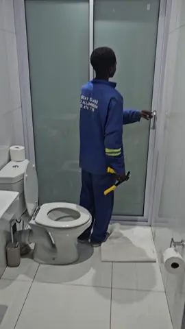 Aluminum sliding door in shower  shape #aluminum 