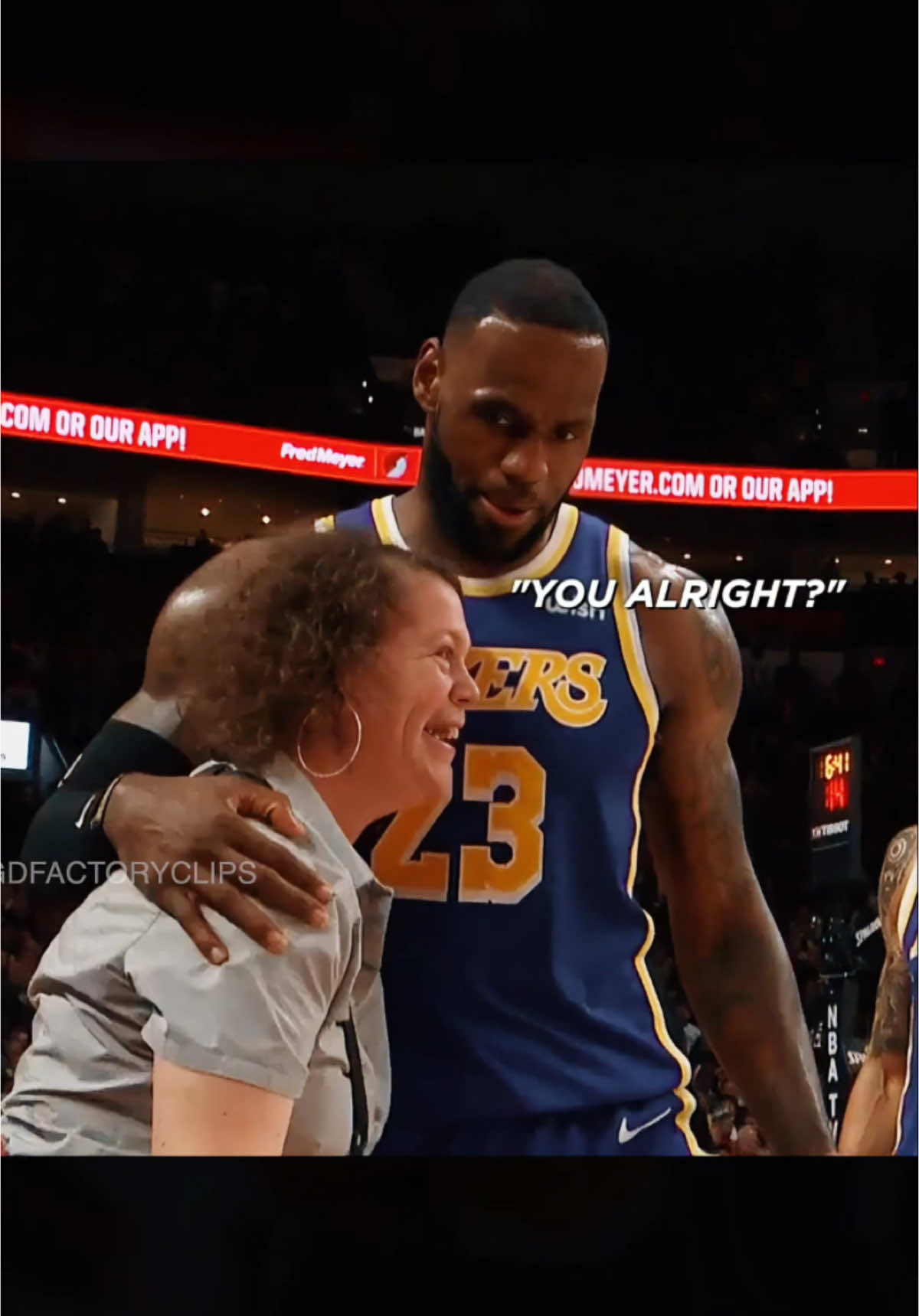 LeBron made her day ❤️🙏 #NBA #basketball #fyp #foryou #foryoupage 
